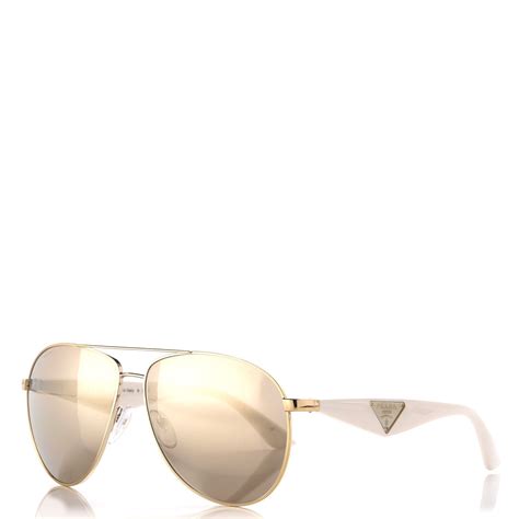 prada white aviator sunglasses|prada aviator sunglasses sale.